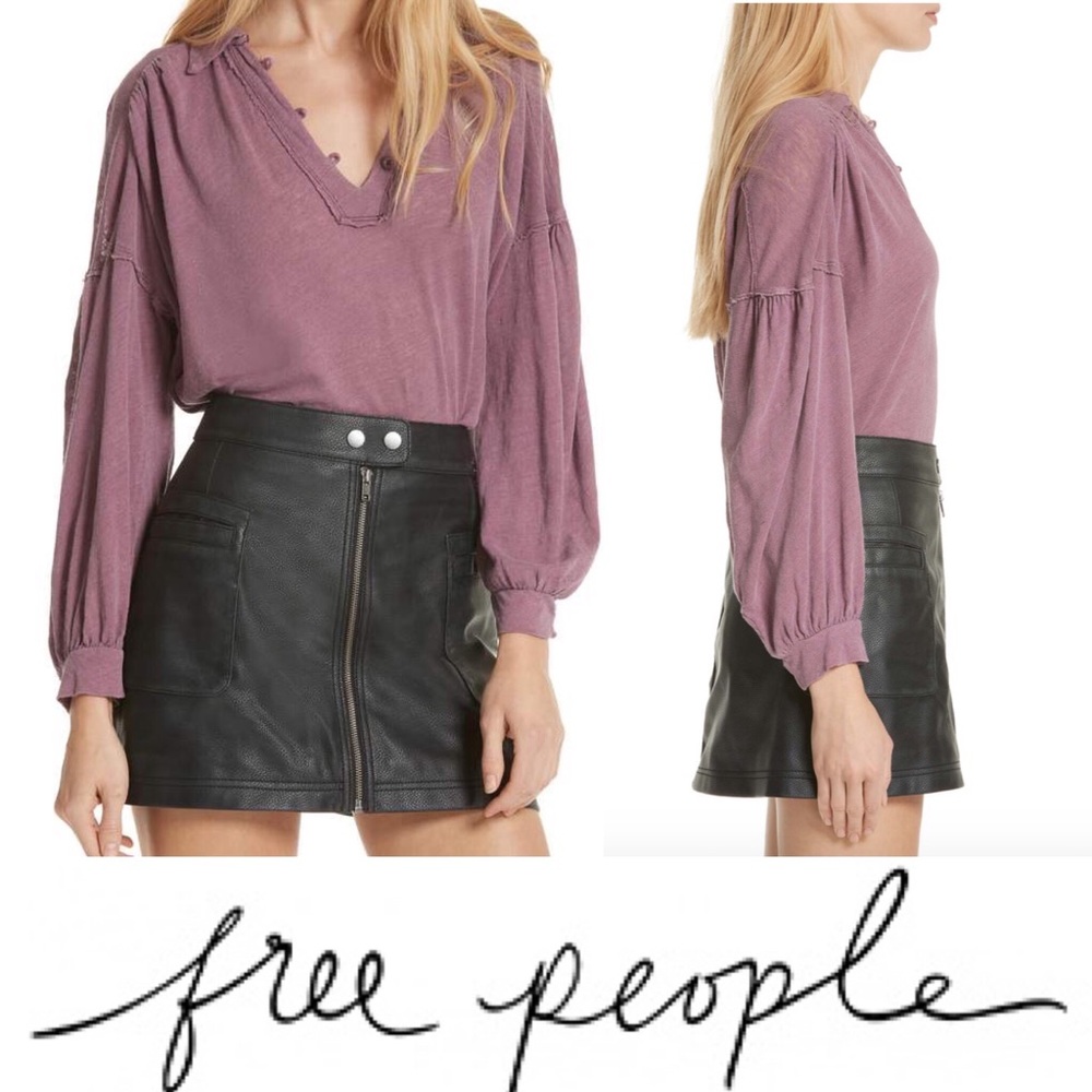 NWT Free People Rush Hour Tee A1